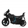 Детский мотоцикл M 3965 EL-2: EVA, 50W, 5км/ч, MP3/USB/SD, свет корпуса, эко-кожа - ЧЕРНЫЙ