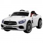 Детский электромобиль Mercedes M 3583 EBLR-1: 2xМеста, 2x35W, 12V7A, EVA, кожа - БЕЛЫЙ