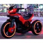 Детский мотоцикл M 3927-3: 50W, USB/MP3, подсветка колес - КРАСНЫЙ