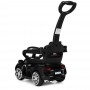 Электромобиль-каталка-толокар Porsche M 3592 L-2: 3 км/ч, эко-кожа - ЧЕРНЫЙ