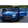 Детский электромобиль M 4010 EBLRS-4 (Mercedes): 90W, 7 км/ч, EVA, кожа - СИНИЙ (ПОКРАСКА)