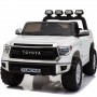 Детский электромобиль TOYOTA Tundra JJ2255 EBLR-1: 24V7A, 12 км/ч, EVA-колеса, кожа - БЕЛЫЙ
