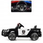 Детский электромобиль  POLICE M 4108 EBLR-2: 2.4G, 50W, EVA, громкоговоритель, кожа - ЧЕРНО-БЕЛЫЙ
