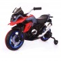 Детский мотоцикл M 3897 L-3:  50W, кожаное сиденье, подсветка колес  - КРАСНЫЙ