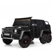 Детский двухместный электромобиль M 3971 EBLR-2 (Mercedes AMG G63): 140W, 8 км/ч, EVA колеса, кожа - ЧЕРНЫЙ