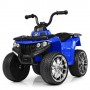 Детский квадроцикл M 4137 EL-4: 5 км/ч, 40W, 1 аккум. 6V4, EVA - ЧЕРНО-СИНИЙ