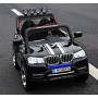Детский электромобиль BMW M 3118 EBRL-2: 2.4G, EVA, 140W, 4x4, 9км/ч, кожа -  ЧЕРНЫЙ