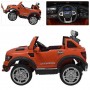 Детский электромобиль ДЖИП M 3579 EBLR-7: 12V, 60W, 7 км/ч, EVA - ОРАНЖЕВЫЙ