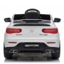 Детский электромобиль Mercedes GLC63S COUPE (QS568): 7 км/ч, 70W, EVA, кожа -  БЕЛЫЙ