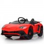Детский электромобиль Lamborghini M 3903 EBLR-3: 2.4G, EVA, 90W, кожа - КРАСНЫЙ