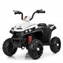 Детский квадроцикл M 4131 EL-1: 5 км/ч, 40W, 1 аккум. 6V4, EVA, кожа - ЧЕРНО-БЕЛЫЙ