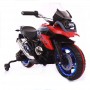 Детский мотоцикл M 3897 L-3:  50W, кожаное сиденье, подсветка колес  - КРАСНЫЙ