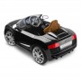 Детский электромобиль AUDI R8 KD100: 12V, 7 км/ч, МЯГКОЕ СИДЕНИЕ, EVA-КОЛЕСА - BLACK
