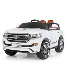 Детский электромобиль TOYOTA M 3984 EBLR-1: 70W, 12V 7A, EVA, кожа - БЕЛЫЙ