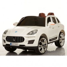 Детский электромобиль MASERATI M 3288 EBLR-1: 2.4G, EVA, 8 км/ч, кожа - БЕЛЫЙ