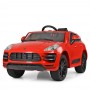 Детский электромобиль Porsche M 4009 EBLR-3: 7 км/ч, кожа, EVA, 2.4G - КРАСНЫЙ