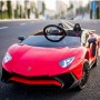 Детский электромобиль Lamborghini M 3903 EBLR-3: 2.4G, EVA, 90W, кожа - КРАСНЫЙ