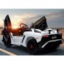 Детский электромобиль Lamborghini M 3903 EBLR-1: 2.4G, EVA, 90W, кожа - БЕЛЫЙ
