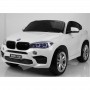 Детский двухместный электромобиль BMW X6M JJ 2168-1: 9 км/ч, 2.4G. EVA-колеса, Кожа - БЕЛЫЙ