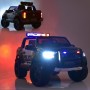 Детский электромобиль M 4173 EBLR-1 POLICE: 4х12V, EVA, 2.4G, 5 км/ч, кожа - БЕЛЫЙ
