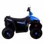 Детский квадроцикл M 4131 EL-4: 5 км/ч, 40W, 1 аккум. 6V4, EVA, кожа - ЧЕРНО-СИНИЙ