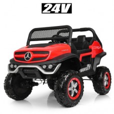 Детский электромобиль M 4133 EBLR-3(24V): 90W, 24V 7A, 2.4G, EVA, кожа - КРАСНЫЙ
