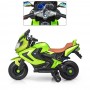 Детский мотоцикл BMW M 3681 ALS-5: 36W, надувные колеса, кожа - ЗЕЛЕНЫЙ (ПОКРАСКА)