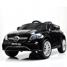 Детский электромобиль M 4146 EBLRS-2 (Mercedes GLE 63): 2.4G, 50W, EVA, кожа - ЧЕРНЫЙ ЛАК