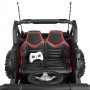 Детский электромобиль джип Buggy M 4248 EBLR-2-3(24V): MP3, EVA, 12 км/ч, кожа - ЧЕРНО-КРАСНЫЙ