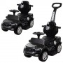 Детская машина-толокар 2в1 M 3575 EL-2 (FORD F150): 6V, родительская  ручка, EVA-колеса - ЧЕРНЫЙ