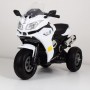 Детский мотоцикл BMW M 3688 EL-1: 70W, USB/MP3, EVA колеса, кожа - БЕЛЫЙ