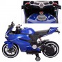 Детский мотоцикл М 3467 EL-4: 12V, 70W, EVA, 3-6 км/ч -СИНИЙ