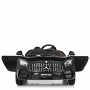 Детский электромобиль Mercedes M 4158 EBLR-2: 6 км/ч, кожа, EVA, 2.4G - ЧЕРНЫЙ
