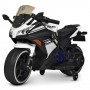 Детский мотоцикл Bambi M 4268 L-1: 2x6V 4.5A, 1х45W, MP3, TF, кожа - БЕЛЫЙ