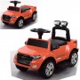 Детская машина-толокар 2в1 M 3574 EL-7: 6V, кожа, EVA-колеса - ОРАНЖЕВЫЙ