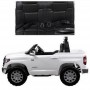 Детский электромобиль TOYOTA Tundra JJ2266A EBLR-1: 2.4G, 70W, 7 км/ч, EVA-колеса, кожа - БЕЛЫЙ