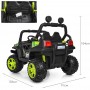 Детский электромобиль M 3825 EBLR-5: 4x4, EVA, 12V 10A, USB. Эко-кожа - ЗЕЛЕНЫЙ
