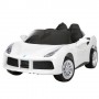 Детский электромобиль Ferrari M 3284 EBLR-1: 2.4G, EVA, 90W, кожа - БЕЛЫЙ
