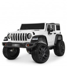 Детский электромобиль джип M 4264 EBLR-1: 4x40W, кожа, EVA, 2.4G - БЕЛЫЙ