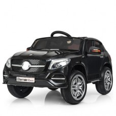 Детский электромобиль Mercedes M 3829 EBLR-2: 2.4G, EVA, 7 км/ч, кожа - ЧЕРНЫЙ