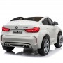 Детский двухместный электромобиль BMW X6M JJ 2168-1: 9 км/ч, 2.4G. EVA-колеса, Кожа - БЕЛЫЙ