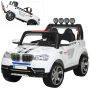 Детский электромобиль BAMBI ДЖИП M 3118 EBRL-1: 2.4G, EVA, 140W, 4x4, 9км/ч, кожа - БЕЛЫЙ