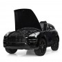 Детский электромобиль Porsche M 4009 EBLRS-2: 7 км/ч, кожа, EVA, 2.4G - ЧЕРНЫЙ (ПОКРАСКА)