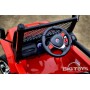 Детский электромобиль Jeep M 3237 EBLR-3: 4x4, 7 км/ч, EVA, Кожа, 2.4G - КРАСНЫЙ