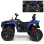 Детский квадроцикл MAVERICK M 3631 EBR-4: 8 км/ч, 60W, EVA-колеса, амортизаторы - ЧЕРНО-СИНИЙ