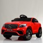 Детский электромобиль Mercedes GLC63S COUPE (QS568): 7 км/ч, 70W, EVA, кожа -  КРАСНЫЙ
