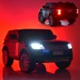 Детский электромобиль джип Land Rover M 4175 EBLR-2: 4x35W, 2.4G, EVA, 7 км/ч, кожа, - ЧЕРНЫЙ