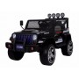 Детский электромобиль Jeep M 3237 EBLR-2: 4x4, 7 км/ч, EVA, Кожа, 2.4G - ЧЕРНЫЙ
