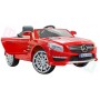 Детский электромобиль Mercedes M 3283 EBLR-3: 2.4G, EVA, кожа - КРАСНЫЙ