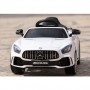 Детский электромобиль M 3904 EBLR-1 (Mercedes AMG GT R): 70W, 6 км/ч, EVA, кожа - БЕЛЫЙ